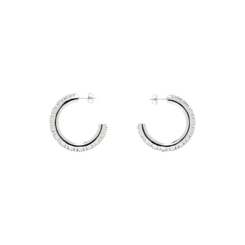 JUSTINE CLENQUET Brass Earrings Women's Silver