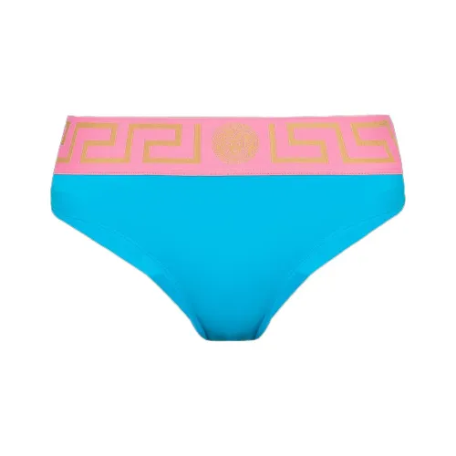 VERSACE Greca Printed Waistband Bikini Bottoms