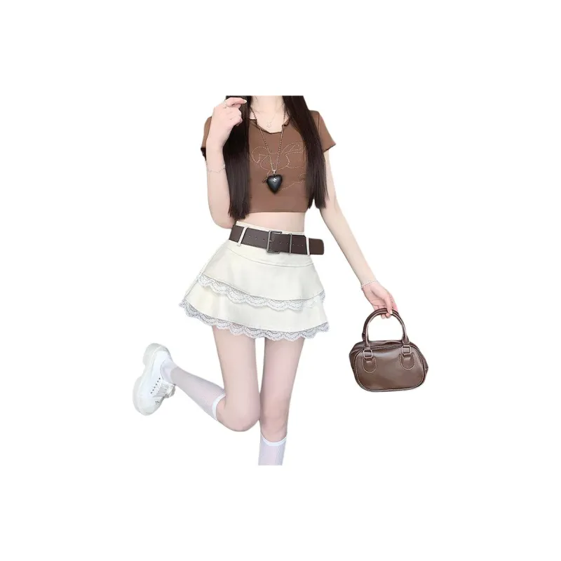 Mu Xiao Xin Casual Short Skirts Women's-0