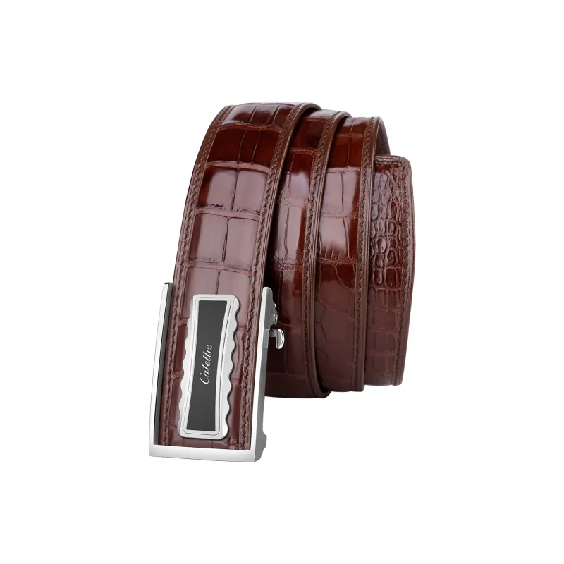 CATELLES Crocodile Leather Belts Men's 3.5cm/3.8cm-8