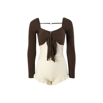 CHARM PICK One-piece Swimsuit Women's Coffee