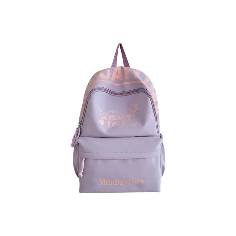AIBAG Nylon Backpack Unisex White/Black/Pink/Purple/Blue-15