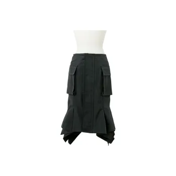 Sacai Casual Long Skirts Women's Black
