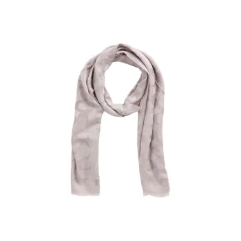 COACH Cotton, Silk Shawls Unisex Gray