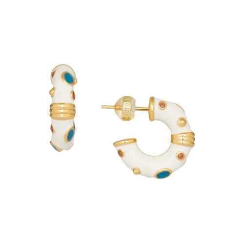 Oups! Museum Adventure Collection 925 Sterling Silver Fashion Trend  Hoop Earrings, Box Packaging Women's
