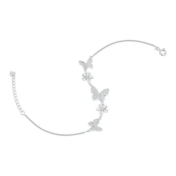 LAOMIAO 925 Sterling Silver Bracelets Women's
