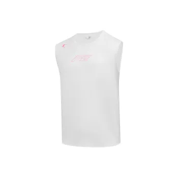 QIAODAN Tank Top Men's Jordan White/Thick Board Print
