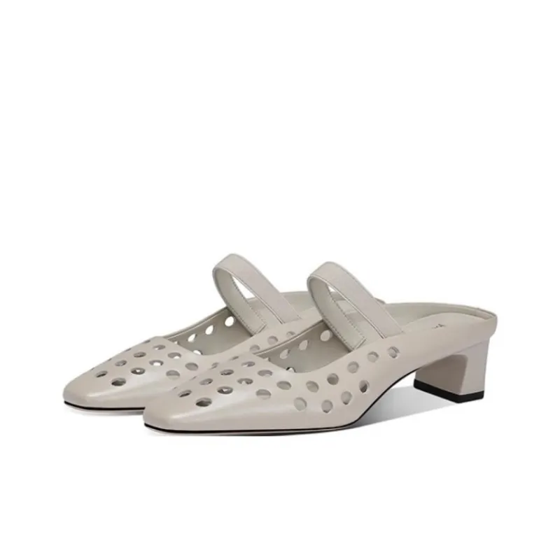 JESSICA SOPHIA Rubber Sole Abrasion Resistant Slip Resistant Closed Toe Slippers Women's-1