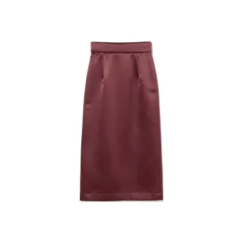 Beams Casual Long Skirt Women's Red