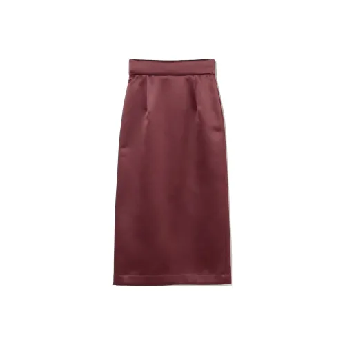 Beams Casual Long Skirt Women's Red