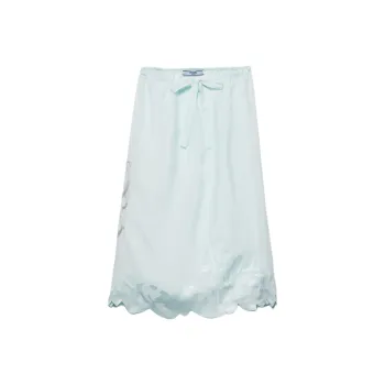 PRADA FW24 Casual Long Skirt Women's Green