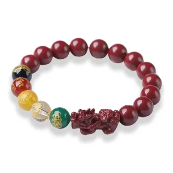 GIRATI Reconstructed Cinnabar Jade Bracelets Unisex