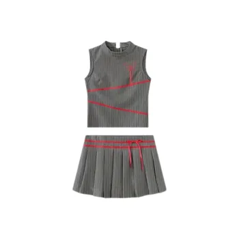 ABBY GODDESS Skirt Set Women's Color Block Stripes