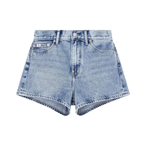 CALVIN KLEIN Denim Shorts Women's Light Blue