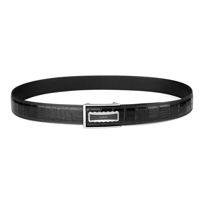 CATELLES Crocodile Leather Belts Men's 3.5cm/3.8cm-4