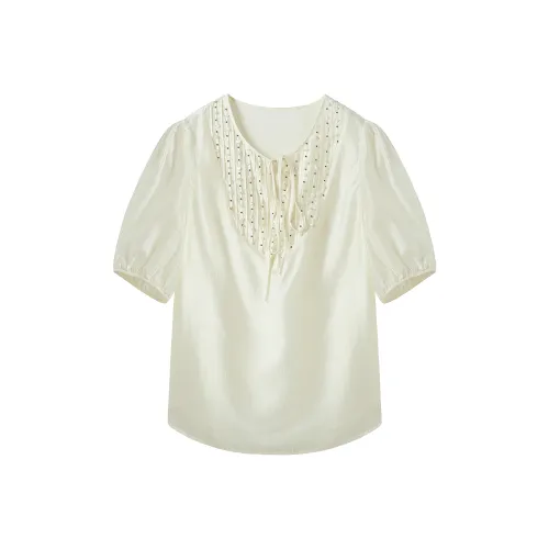 Hang Yi Court Shirts Women's Beige