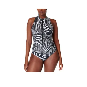 Sweaty Betty Vista Xtra One-piece Swimsuit Women's Gray Exposure Print