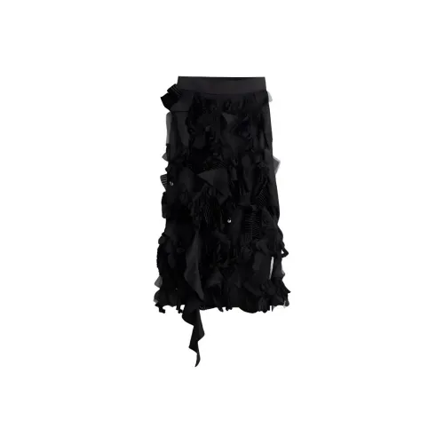H&M ANAMIKA KHANNA Collaboration Casual Long Skirts Women's Black