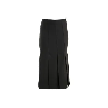 GANNI Striped Midi Skirt