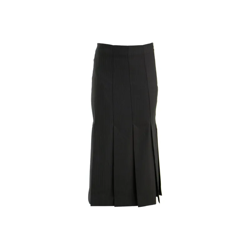 GANNI Striped Midi Skirt-0