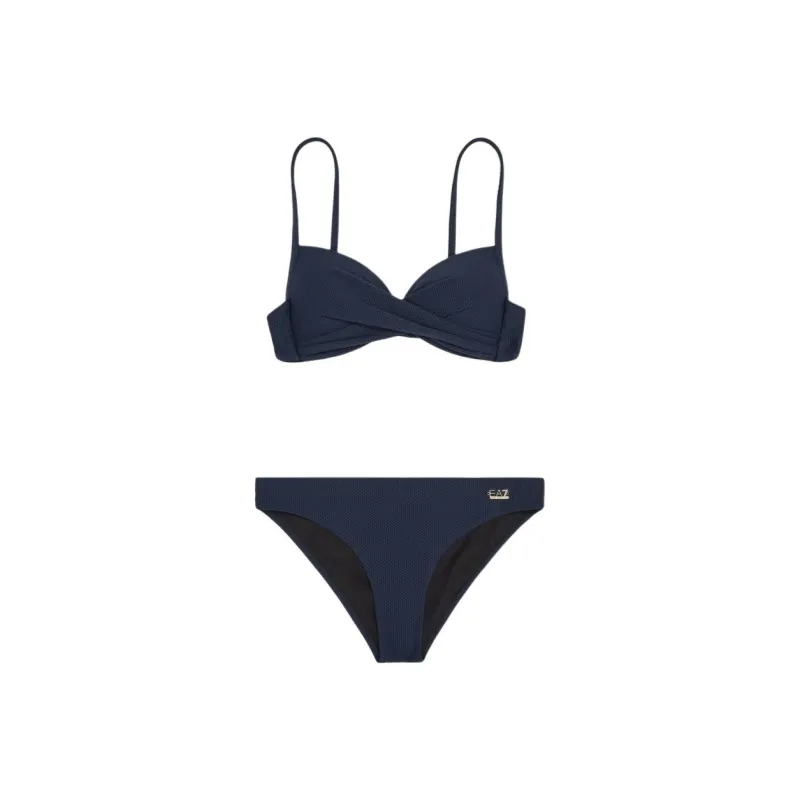EMPORIO ARMANI EA7 SS25 Bikini Women's Navy Blue-0