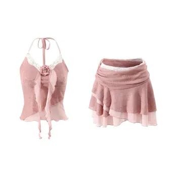 DOSOHEB Two Piece Skirt Sets Women's