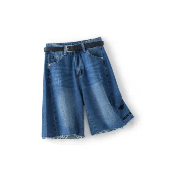 Weixi Denim Shorts Women's Light Blue