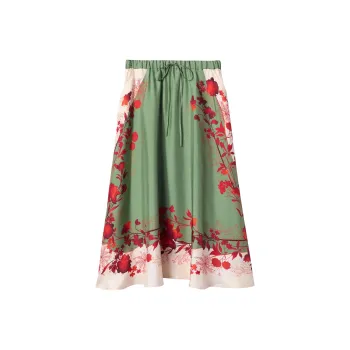 La DOUBLEJ. Woodland print Midi Skirt