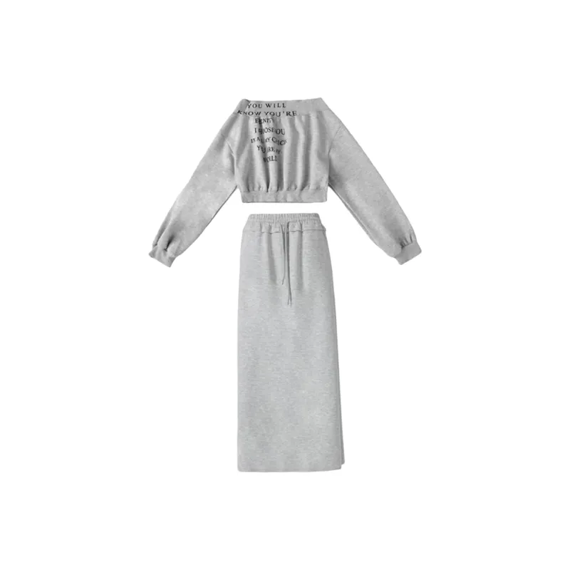 Incolore Skirt Set Women's Gray-0