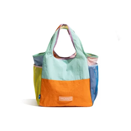 VIHUS Oxford Handbag Tote Women's Orange/Green/Purple