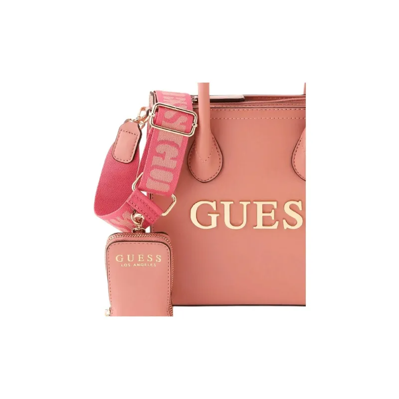 GUESS Polyurethane PU Shoulder Bag, Crossbody Bag, Handbag Small Size Women's Pink-2