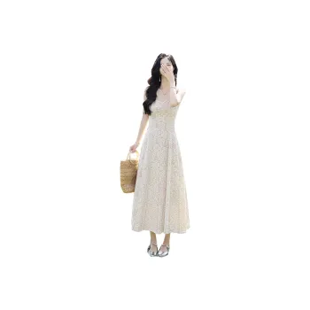 Cypress House Sleeveless Dress Women's Beige Apricot