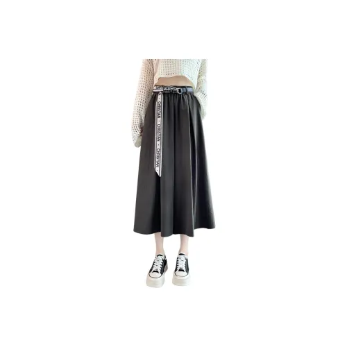 SITOL Casual Long Skirts Women's Gray