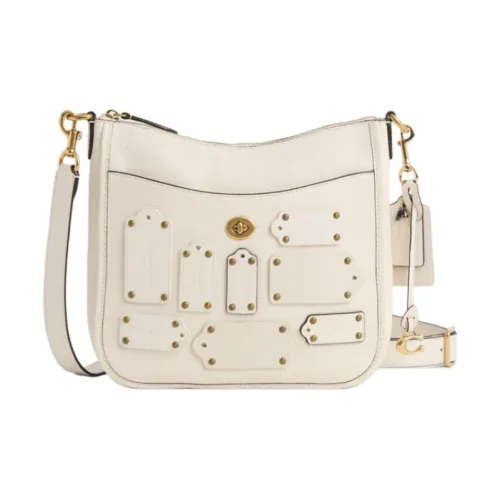 COACH Chaise Leather Shoulder Bag, Crossbody Bag Women's Chalk