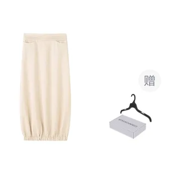 COMMON VALUE 'Riverbank La Jetee' Casual Long Skirts Women's Linen Beige
