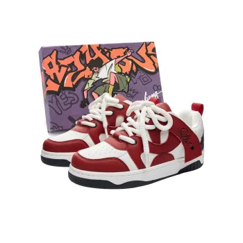 LAZY BONS Cushioning Slip Resistant Low Top Skateboard Shoes Unisex