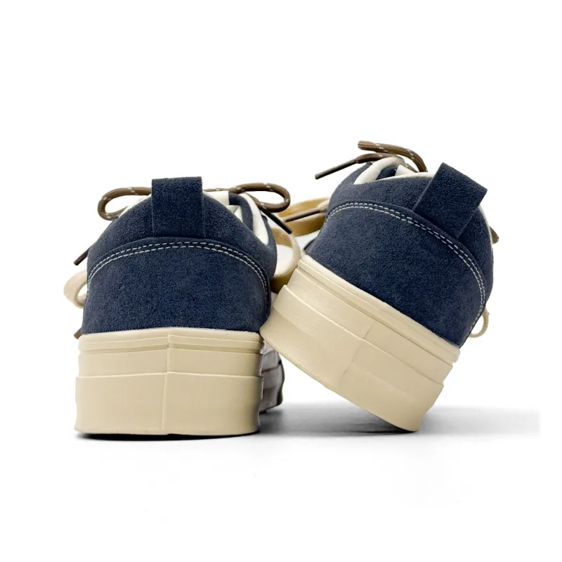 Mengsai Cushioning, Abrasion Resistant, Height Increasing Low Top Skateboard Shoes Men's Dark Blue-2