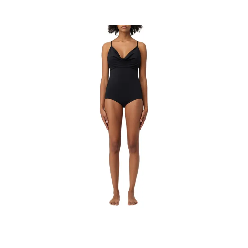 Magda Butrym Draped Scoop Neck Swimsuit-0
