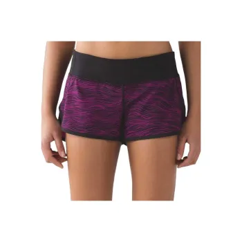 Lululemon Speed Sports Shorts Women's Purple Black