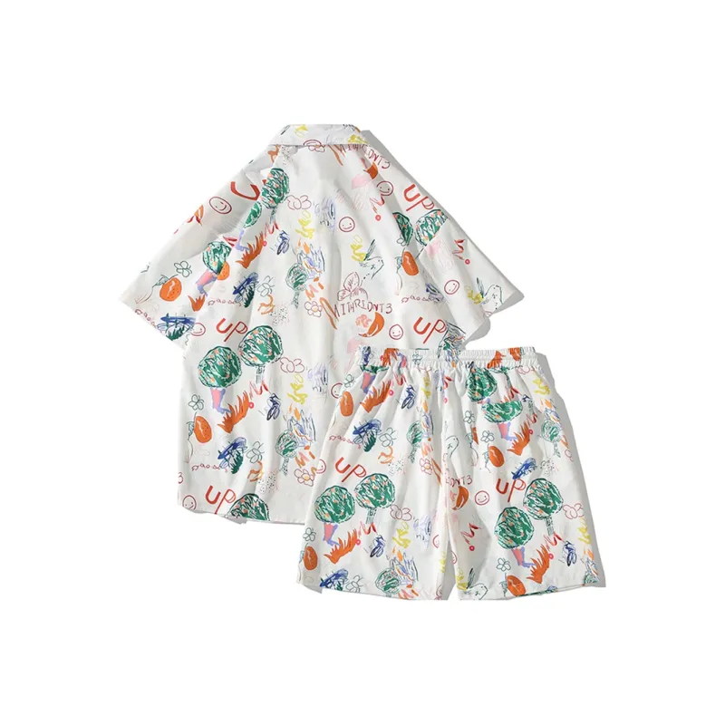 Fakeyoung Shirt Matching Set Unisex-1