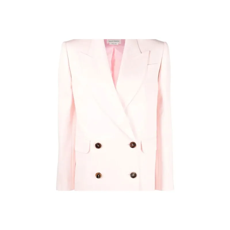 Alexander McQueen Double-Breasted Long Sleeved Blazer-4