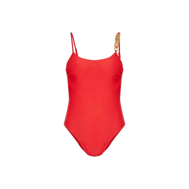 MOSCHINO Logo Lettering One Piece Swimsuit-0