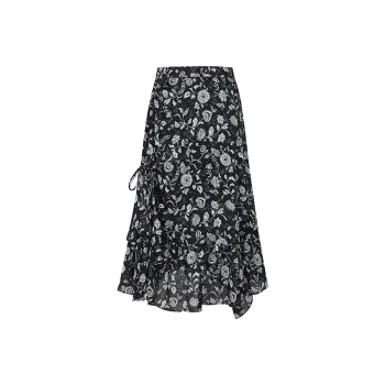 Firststation Casual Long Skirts Women's Black