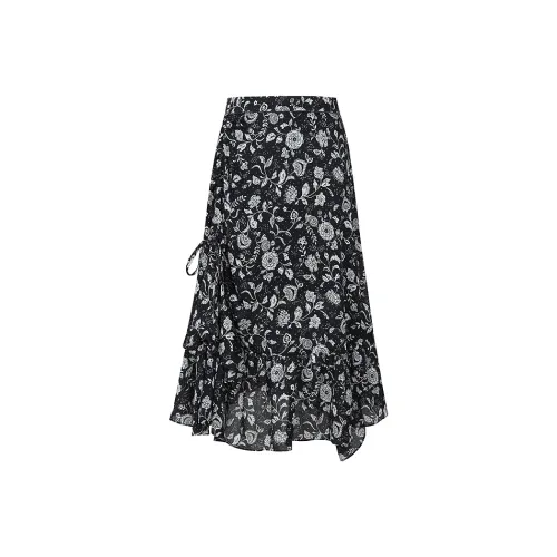 Firststation Casual Long Skirts Women's Black