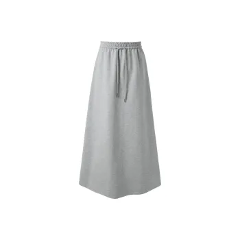 3COLOUR Casual Long Skirt Women's Stone Gray
