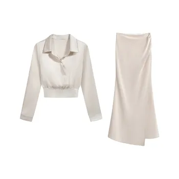 ZCDECO Skirt Set Women's Apricot