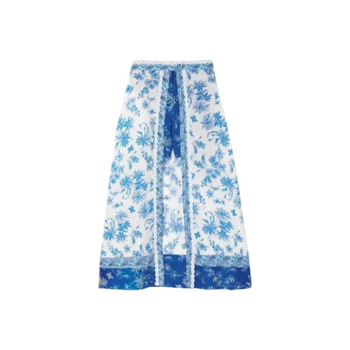Sandro Casual Long Skirts Women's Blue