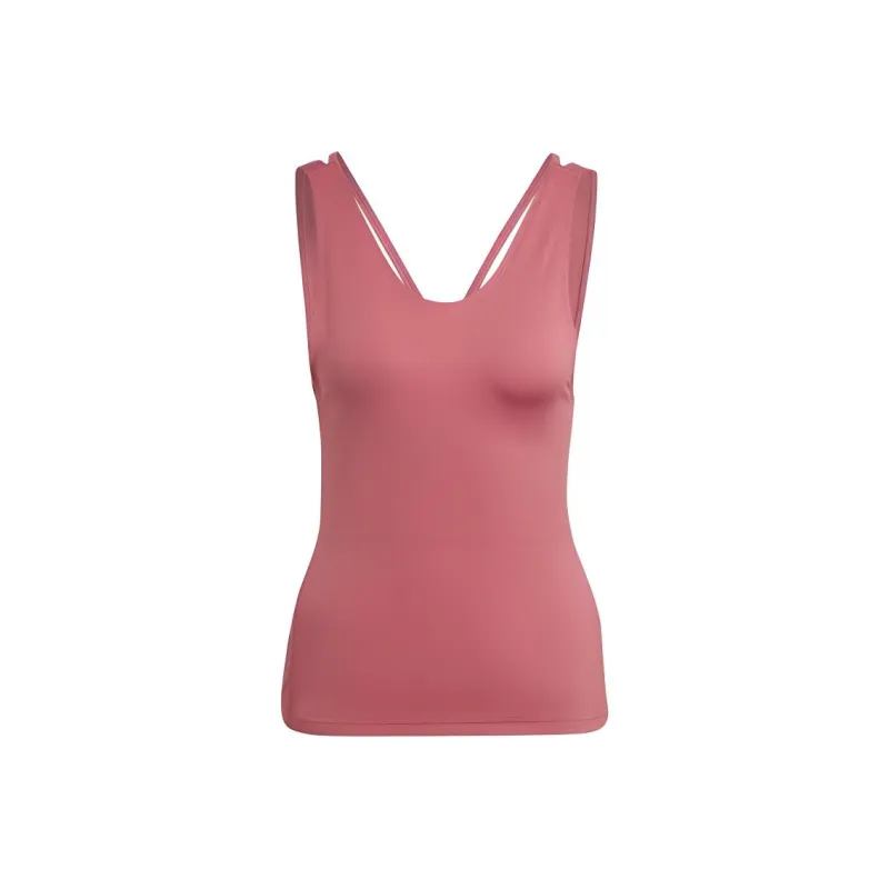 Adidas YOGA STUDIO TANK TOP Sport Vests Women's Pink Terracotta-0