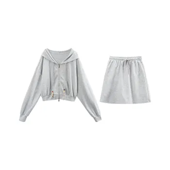A Paradise For Awakening Skirt Set Women's Gray