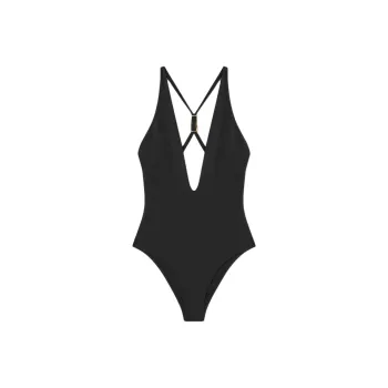 VERSACE Safety Pin Detailed One Piece Swimsuit